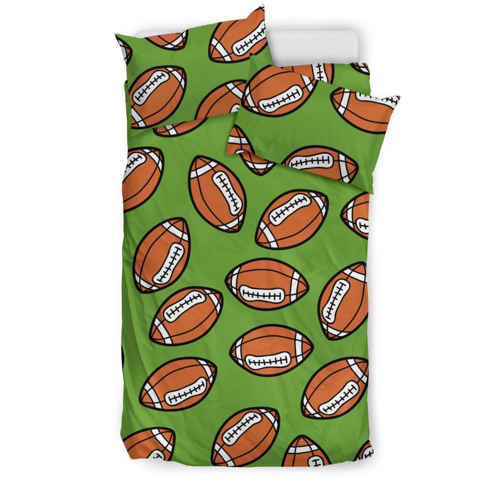 American Football Print Pattern Duvet Cover Bedding Set-grizzshop