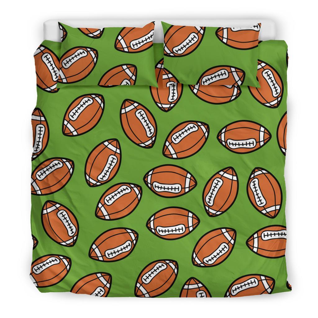 American Football Print Pattern Duvet Cover Bedding Set-grizzshop