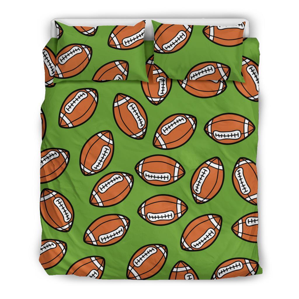 American Football Print Pattern Duvet Cover Bedding Set-grizzshop