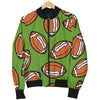 American Football Print Pattern Men's Bomber Jacket-grizzshop