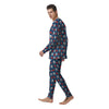 American Football Print Pattern Men's Pajamas-grizzshop