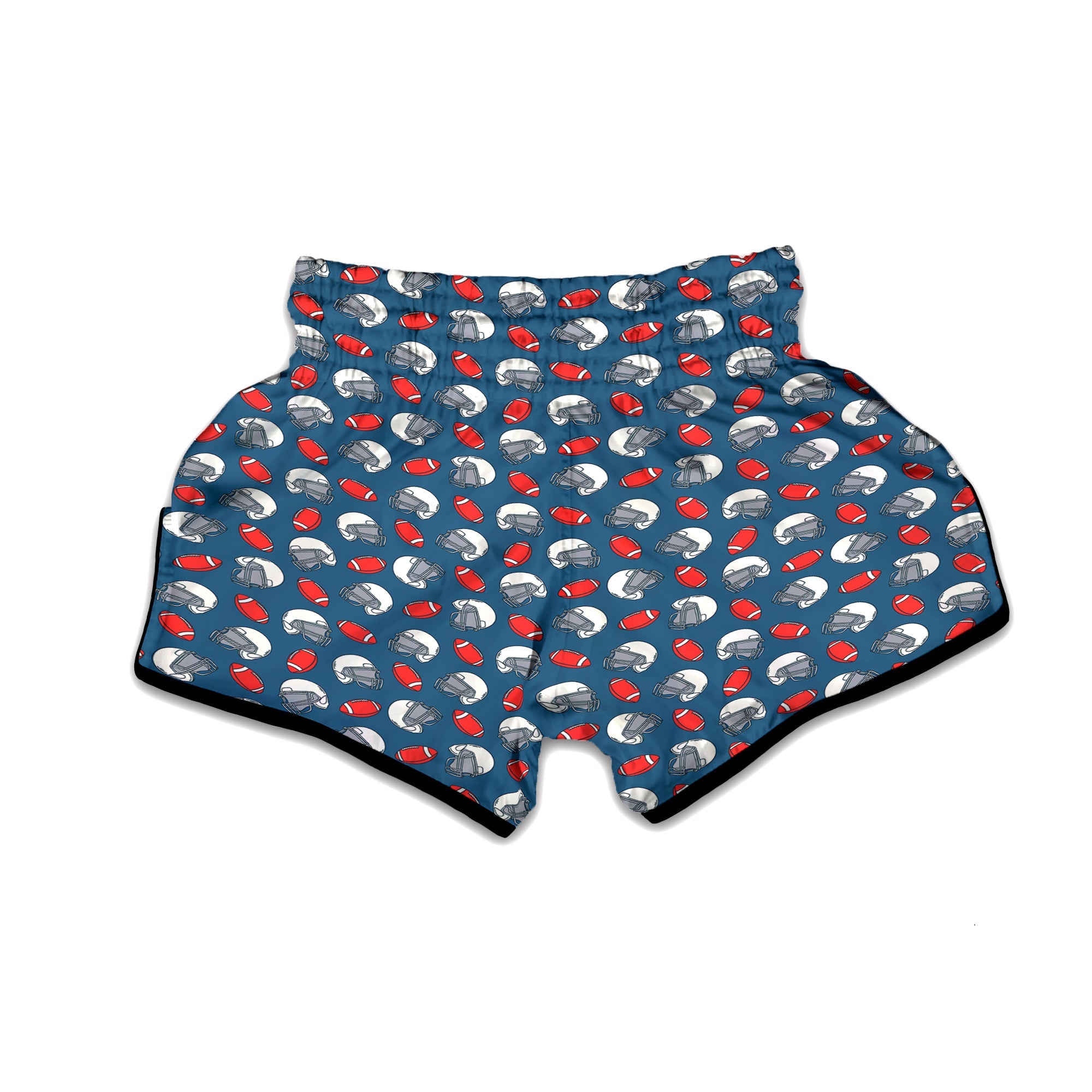 American Football Print Pattern Muay Thai Boxing Shorts-grizzshop