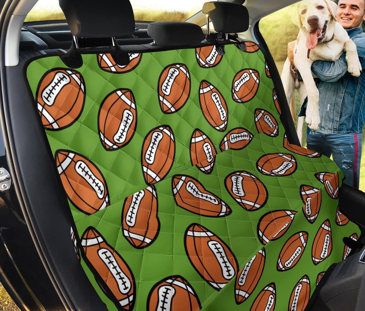 American Football Print Pattern Pet Car Seat Cover-grizzshop