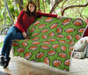 American Football Print Pattern Quilt-grizzshop