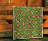 American Football Print Pattern Quilt-grizzshop