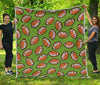 American Football Print Pattern Quilt-grizzshop