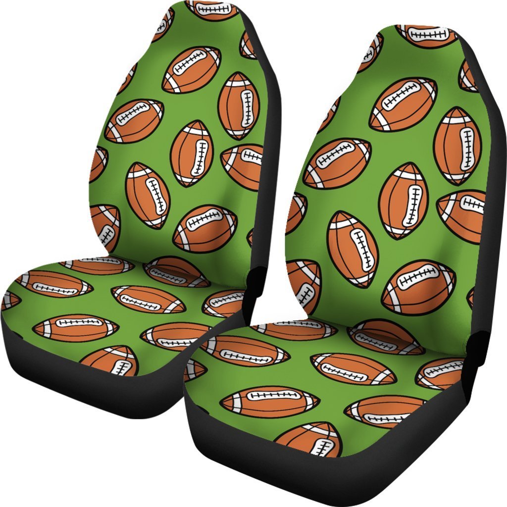 American Football Print Pattern Universal Fit Car Seat Covers-grizzshop