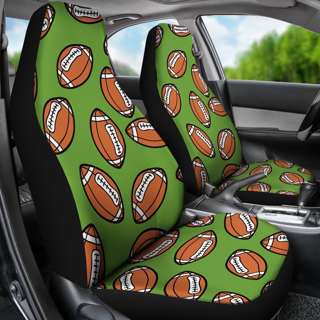 American Football Print Pattern Universal Fit Car Seat Covers-grizzshop