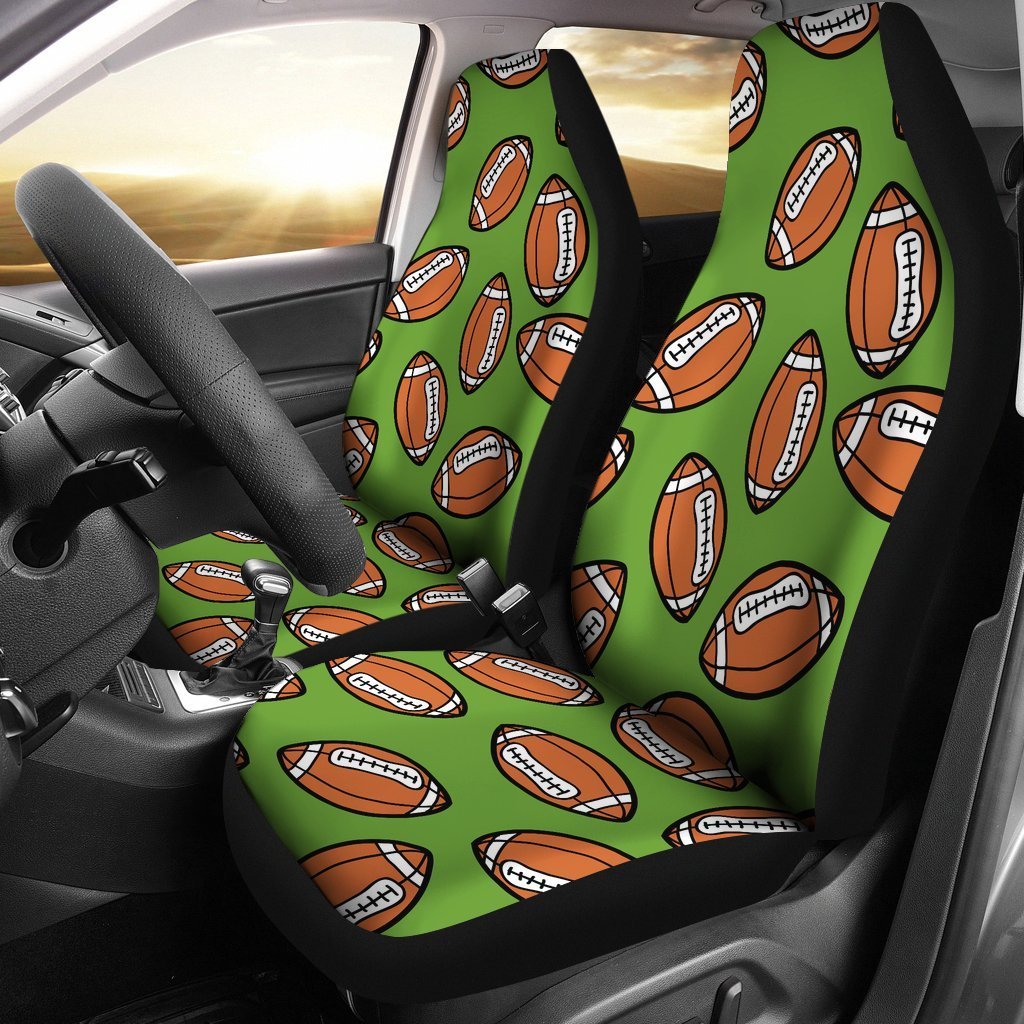 American Football Print Pattern Universal Fit Car Seat Covers-grizzshop