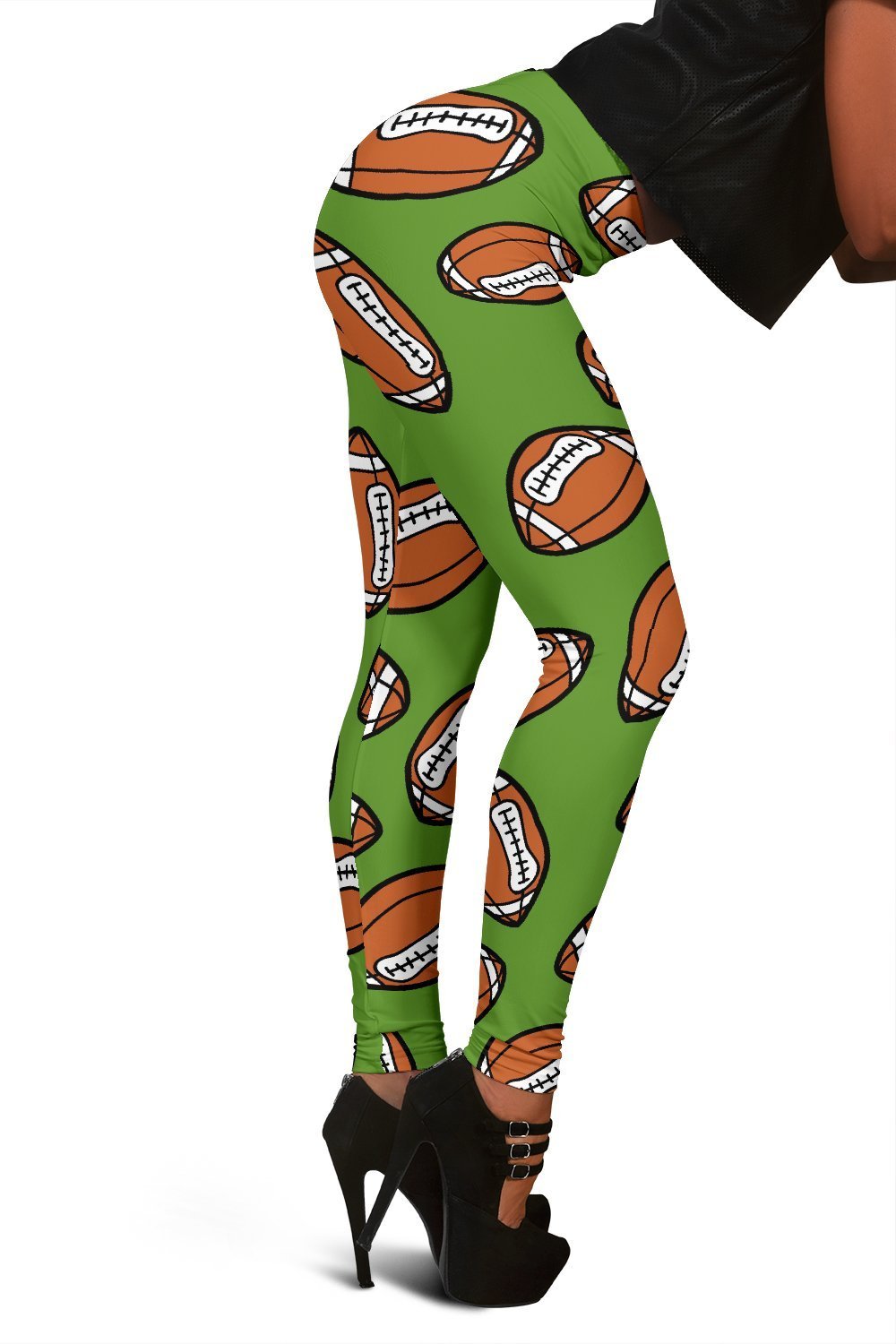 American Football Print Pattern Women Leggings-grizzshop