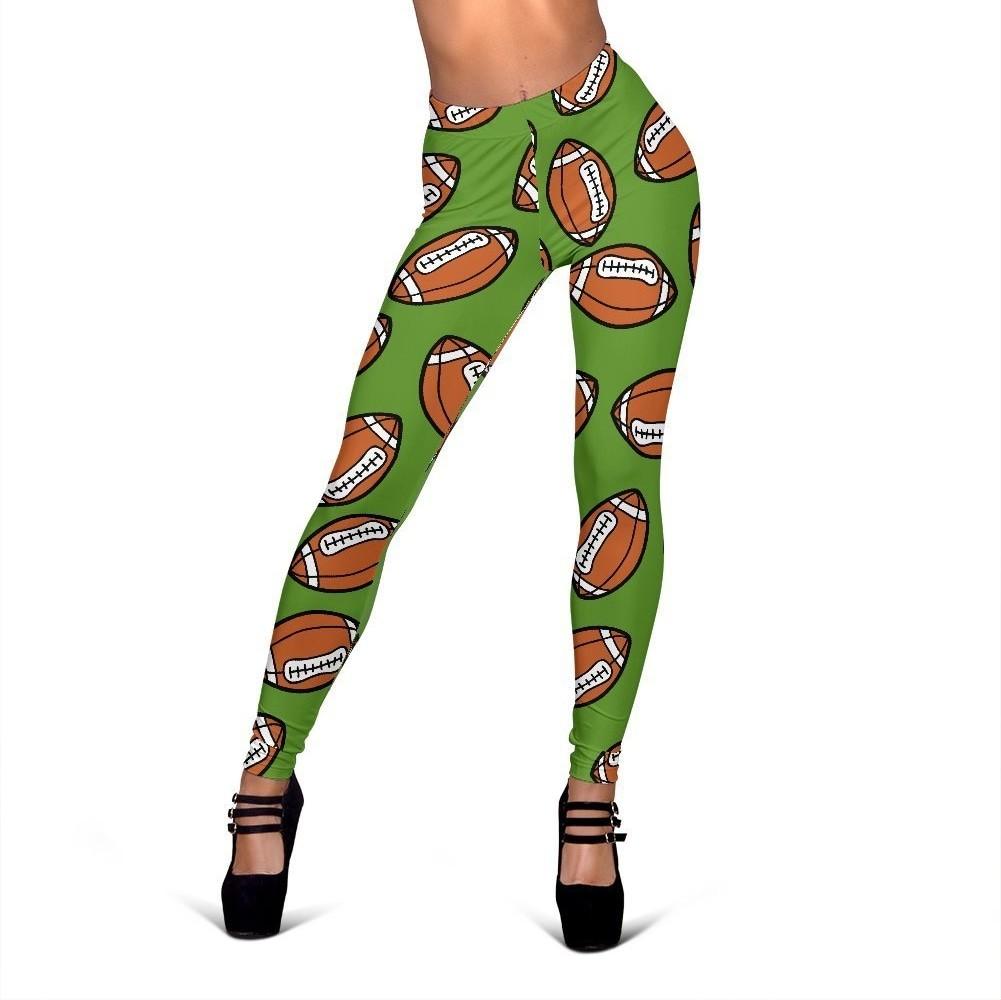 American Football Print Pattern Women Leggings-grizzshop