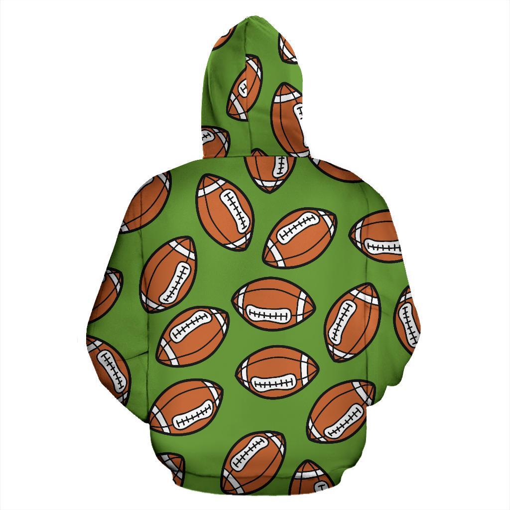American Football Print Pattern Women Men Pullover Hoodie-grizzshop