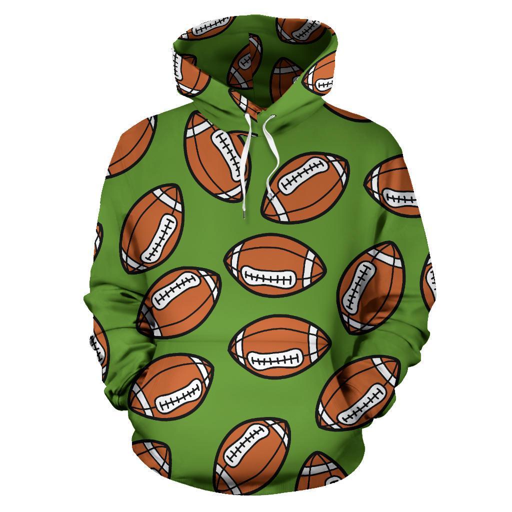 American Football Print Pattern Women Men Pullover Hoodie-grizzshop