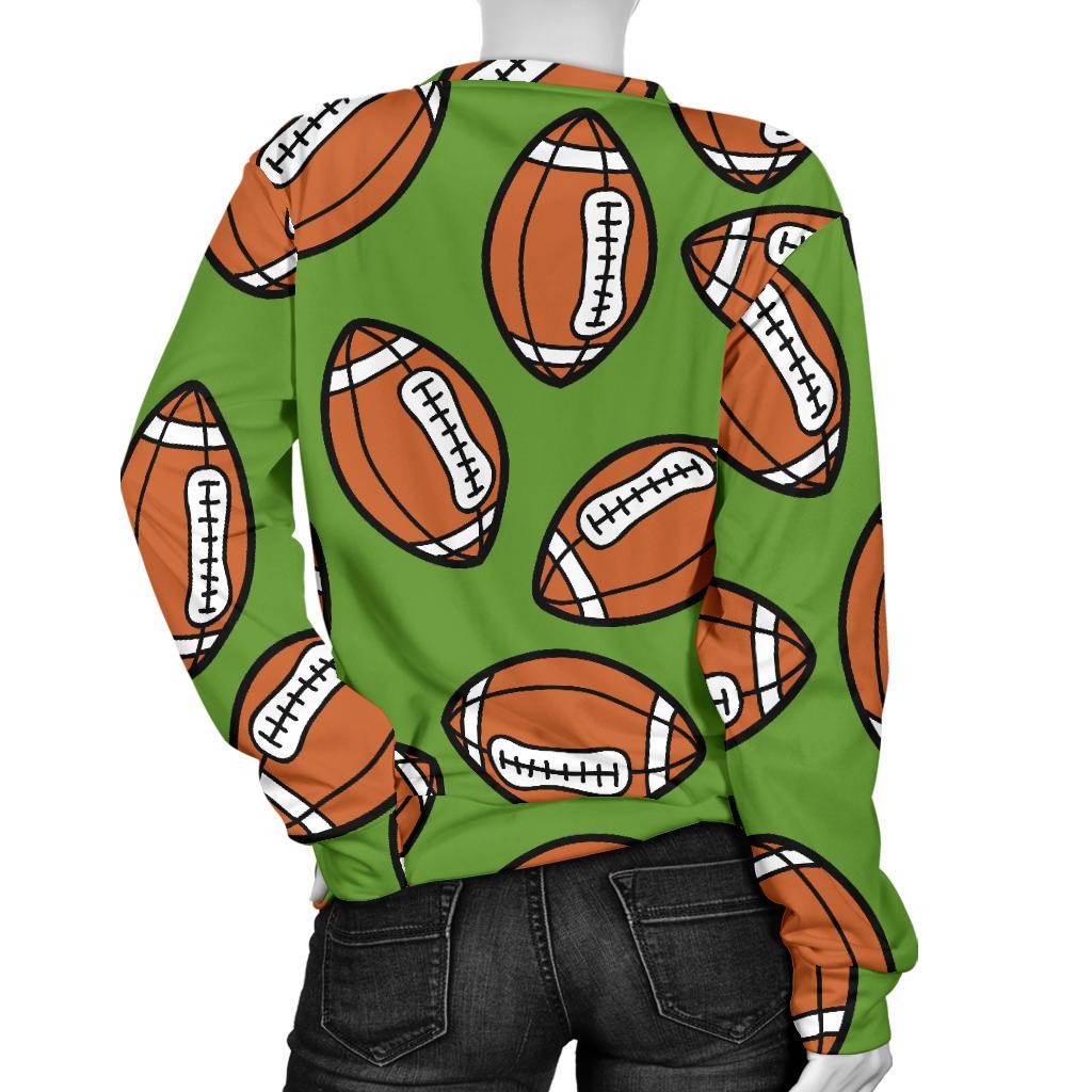 American Football Print Pattern Women's Sweatshirt-grizzshop