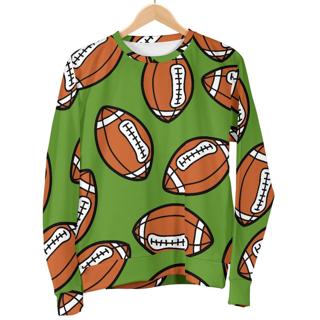 American Football Print Pattern Women's Sweatshirt-grizzshop