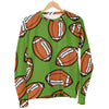 American Football Print Pattern Women's Sweatshirt-grizzshop