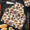 American Football Rugby Ball Pattern Print Men's Apron-grizzshop