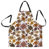 American Football Rugby Ball Pattern Print Men's Apron-grizzshop