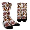 American Football Rugby Ball Pattern Print Unisex Crew Socks-grizzshop