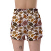 American Football Rugby Ball Pattern Print Women's Shorts-grizzshop