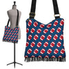 American Football Rugby Ball Print Pattern Crossbody bags-grizzshop