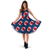 American Football Rugby Ball Print Pattern Dress-grizzshop