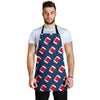 American Football Rugby Ball Print Pattern Men's Apron-grizzshop