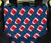 American Football Rugby Ball Print Pattern Pet Car Seat Cover-grizzshop