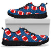 American Football Rugby Ball Print Pattern Sneaker Shoes For Men Women-grizzshop