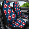 American Football Rugby Ball Print Pattern Universal Fit Car Seat Covers-grizzshop