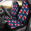 American Football Rugby Ball Print Pattern Universal Fit Car Seat Covers-grizzshop