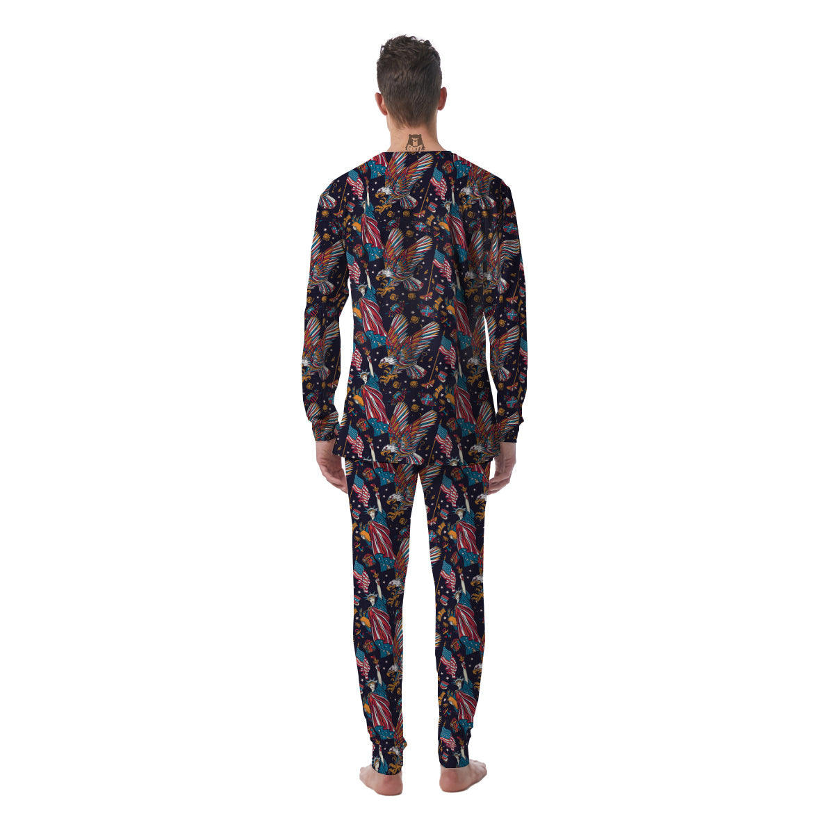 American Independence Day Print Pattern Men's Pajamas-grizzshop