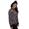 American Independence Day Print Pattern Women's Bomber Jacket-grizzshop