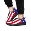 American Military Flag Print Black Sneaker-grizzshop