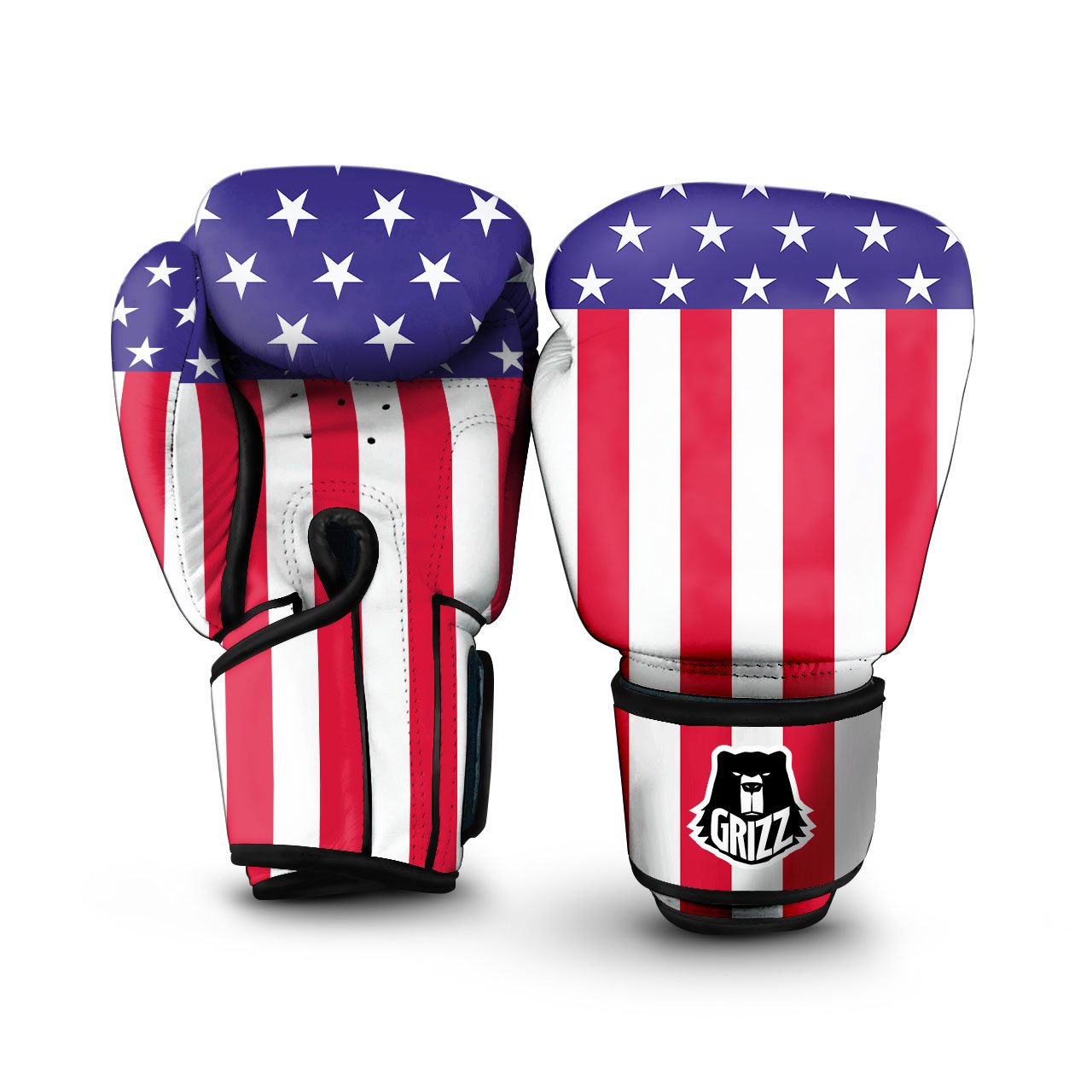 American Military Flag Print Boxing Gloves-grizzshop
