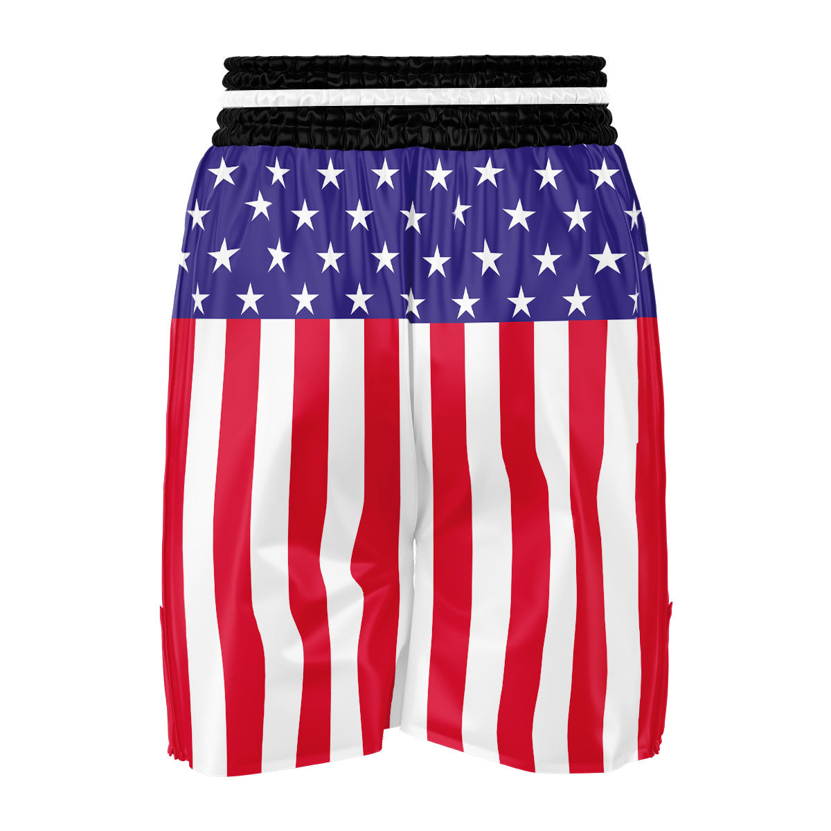 American Military Flag Print Boxing Shorts-grizzshop