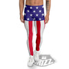 American Military Flag Print Men's Leggings-grizzshop