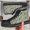 American Money US Dollars Print Pattern Black High Top Shoes-grizzshop