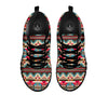 American Native Tribal Print Pattern Black Sneaker-grizzshop