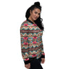 American Native Tribal Print Pattern Women's Bomber Jacket-grizzshop