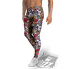 American Old West History Print Pattern Men's Leggings-grizzshop