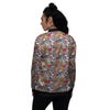 American Old West History Print Pattern Women's Bomber Jacket-grizzshop