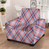 American Plaid 4th of July Print Armchair Slipcover-grizzshop