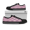 American Plaid 4th of July Print Black Low Top Shoes-grizzshop