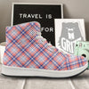 American Plaid 4th of July Print High Top Sneakers-grizzshop