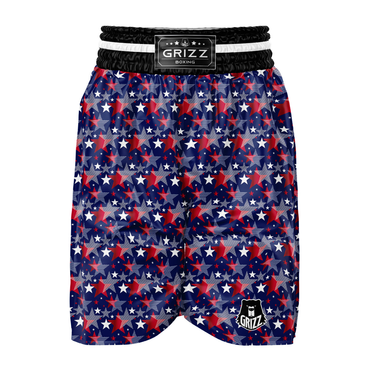 American Star 4th of July Print Pattern Boxing Shorts-grizzshop