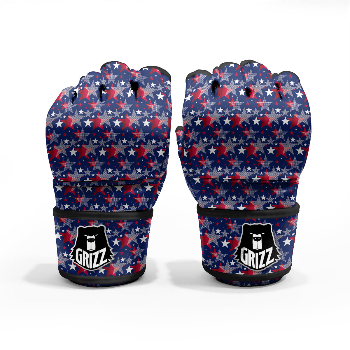 American Star 4th of July Print Pattern MMA Gloves-grizzshop