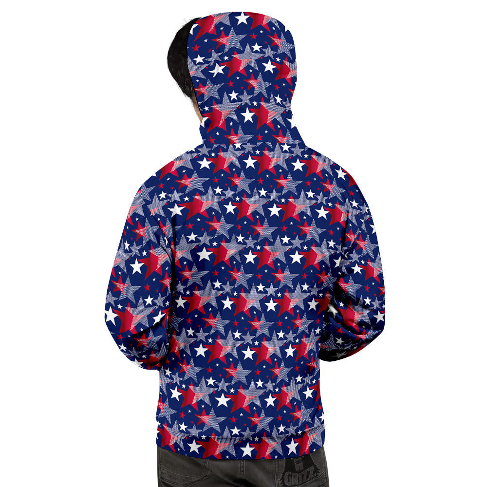 American Star 4th of July Print Pattern Men's Hoodie-grizzshop