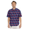 American Star 4th of July Print Pattern Men's Short Sleeve Shirts-grizzshop