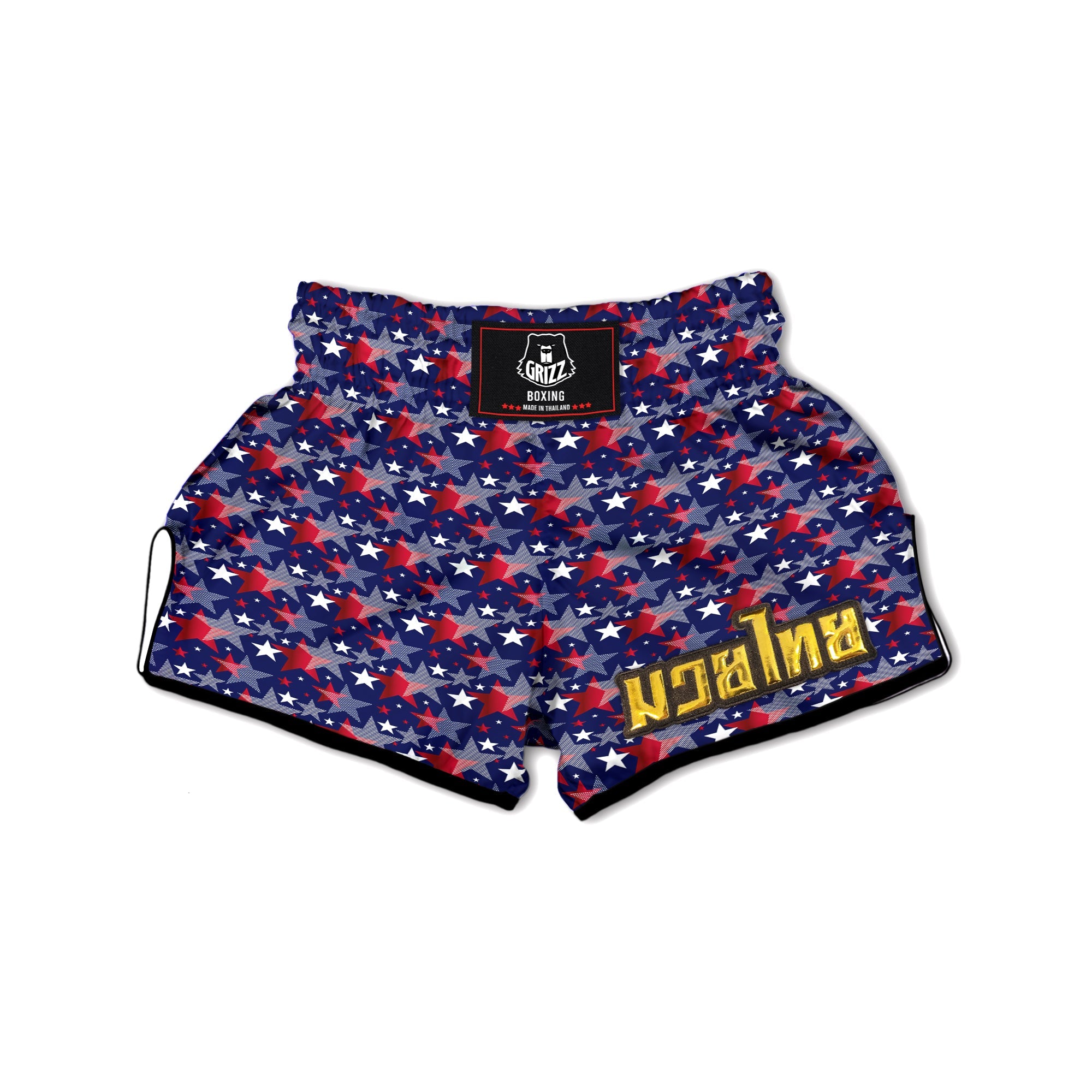 American Star 4th of July Print Pattern Muay Thai Boxing Shorts-grizzshop